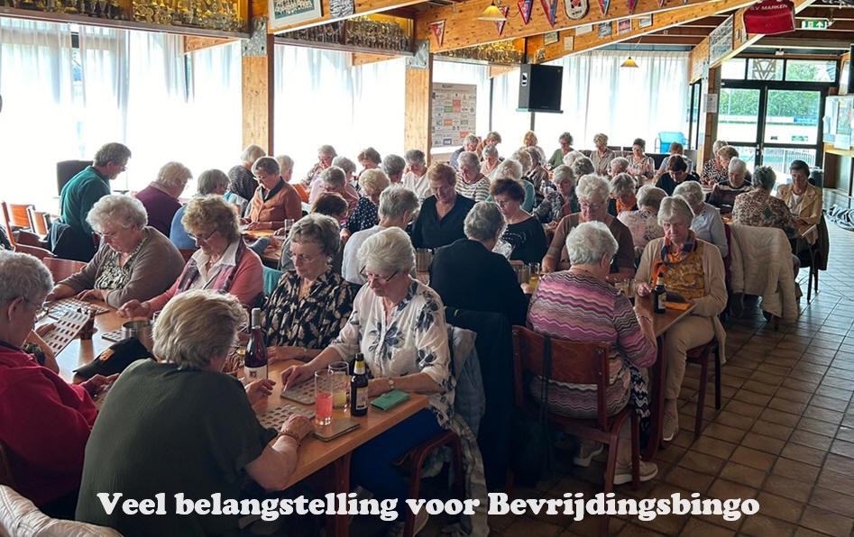 Veel belangstelling voor Bevrijdingsbingo