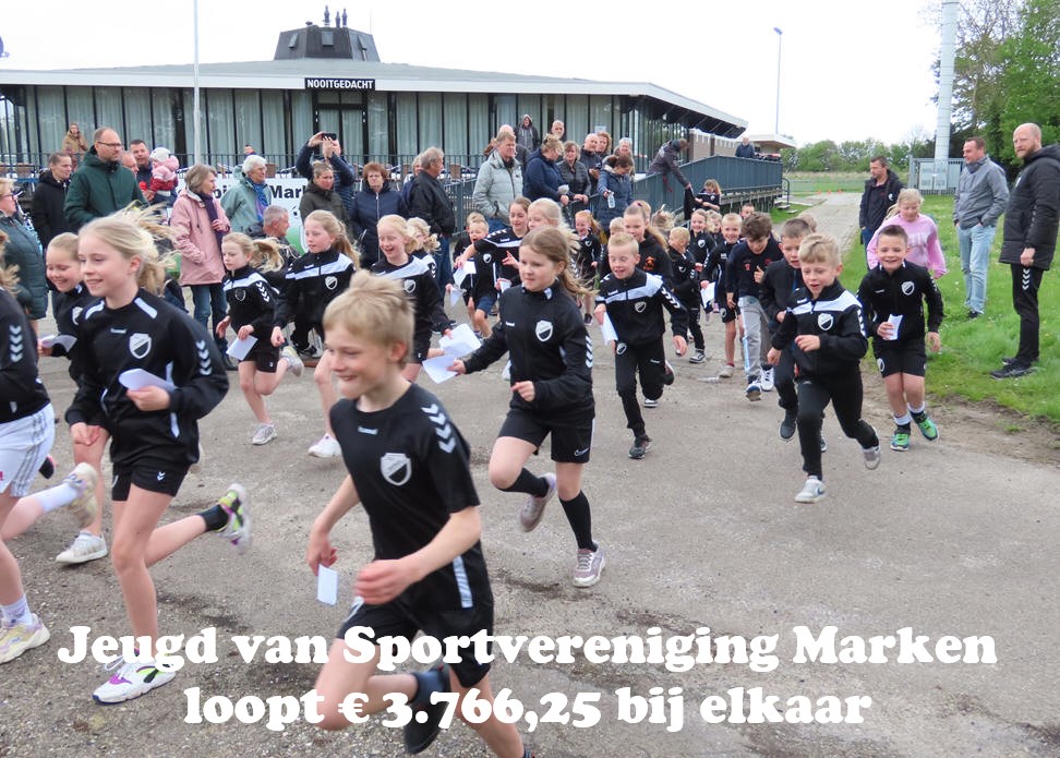 eugd van Sportvereniging Marken loopt € 3.766,25 bij elkaar