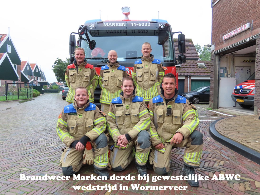 Brandweer Marken derde bij gewestelijke ABWC wedstrijd in Wormerveer