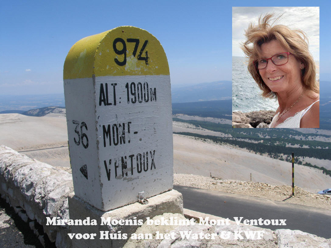 Miranda Moenis beklimt Mont Ventoux voor Huis aan het Water &amp; KWF