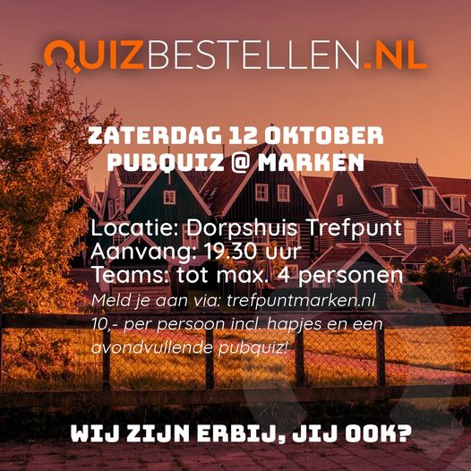 PUBquiz in het Trefpunt - 12 oktober