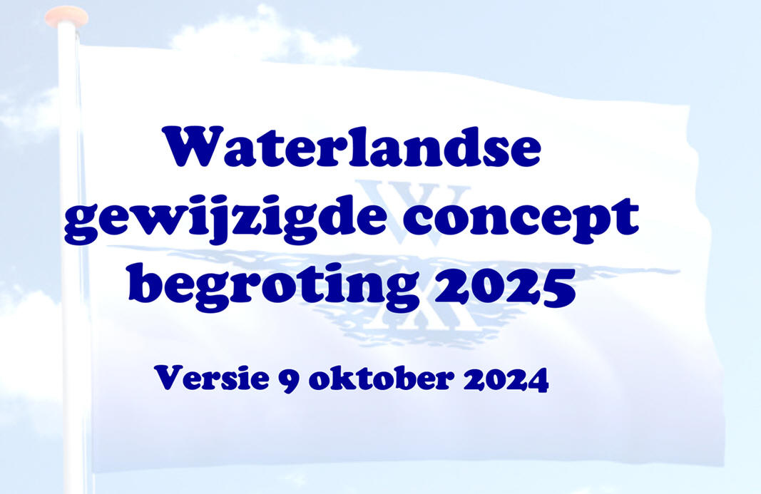 Waterlandse gewijzigde concept begroting 2025