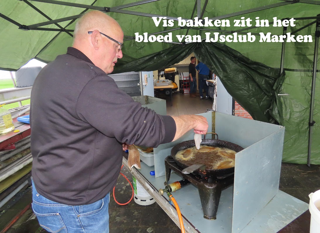 Vis bakken zit in het bloed van IJsclub Marken