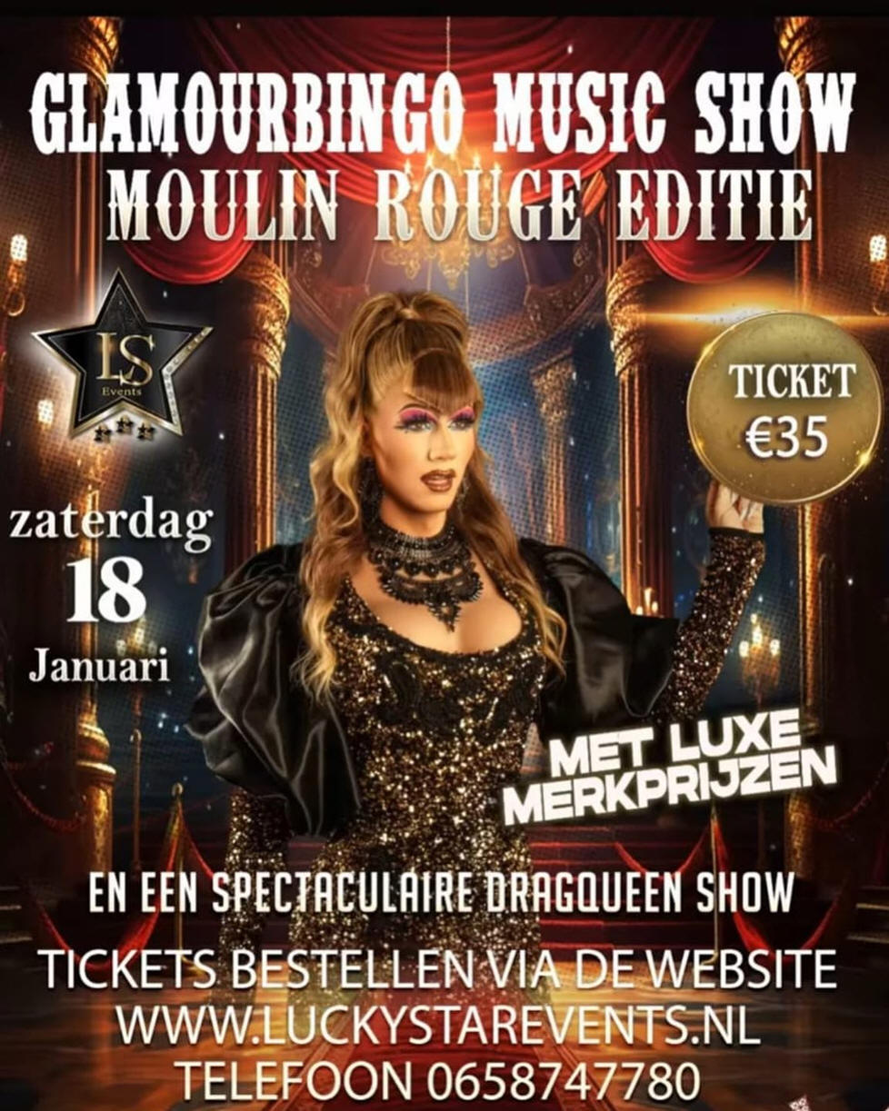 Glamourbingo Music Show in Het Trefpunt