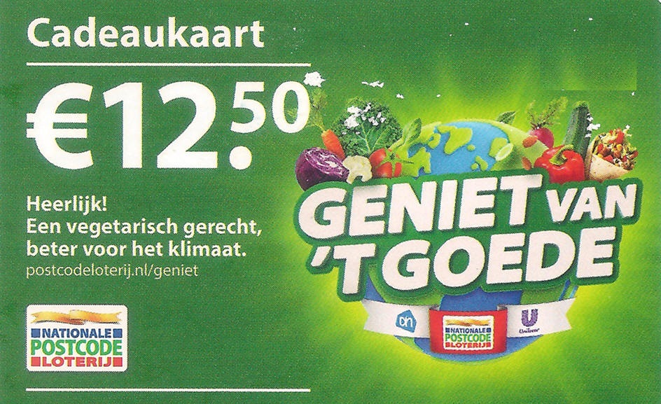 Doneer uw Postcode Cadeaukaart aan de Voedselbank