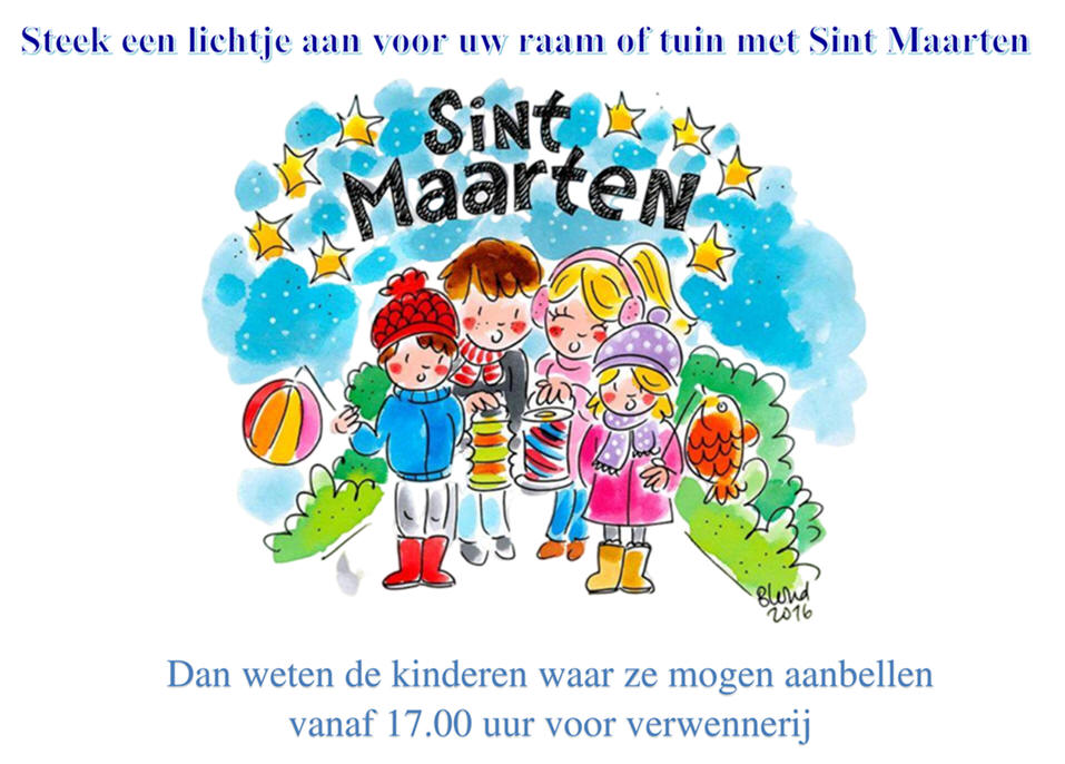 Steek een lichtje aan voor uw raam of tuin met Sint Maarten