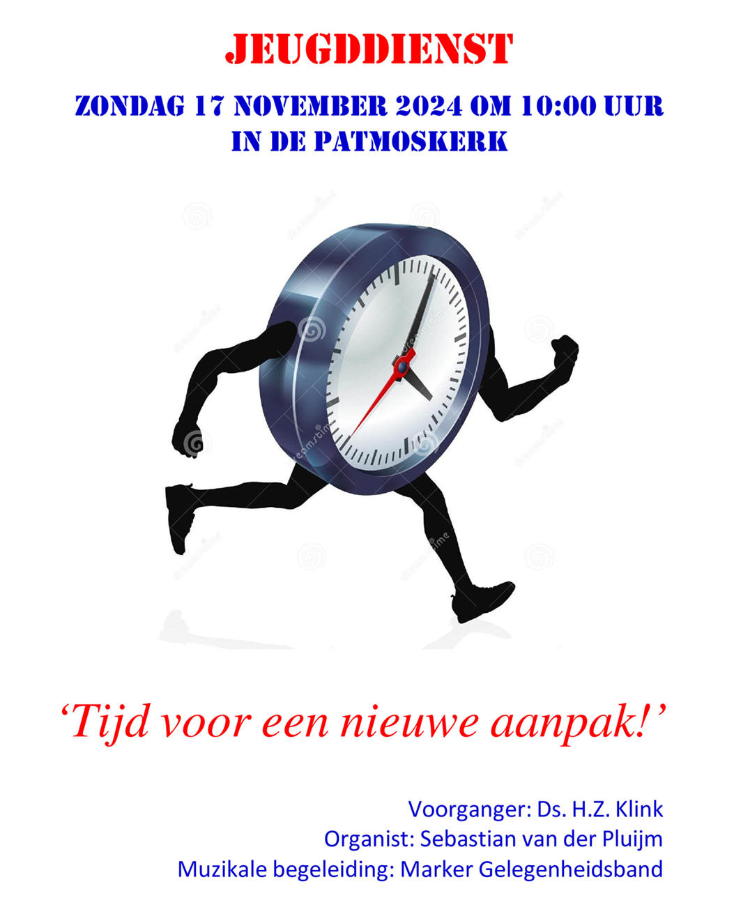 Zondag 17 november: Jeugddienst in de Patmoskerk