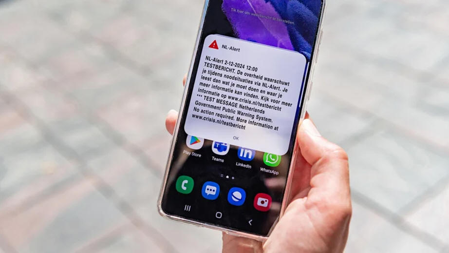 NL-alert testbericht op maandag 2 december 2024