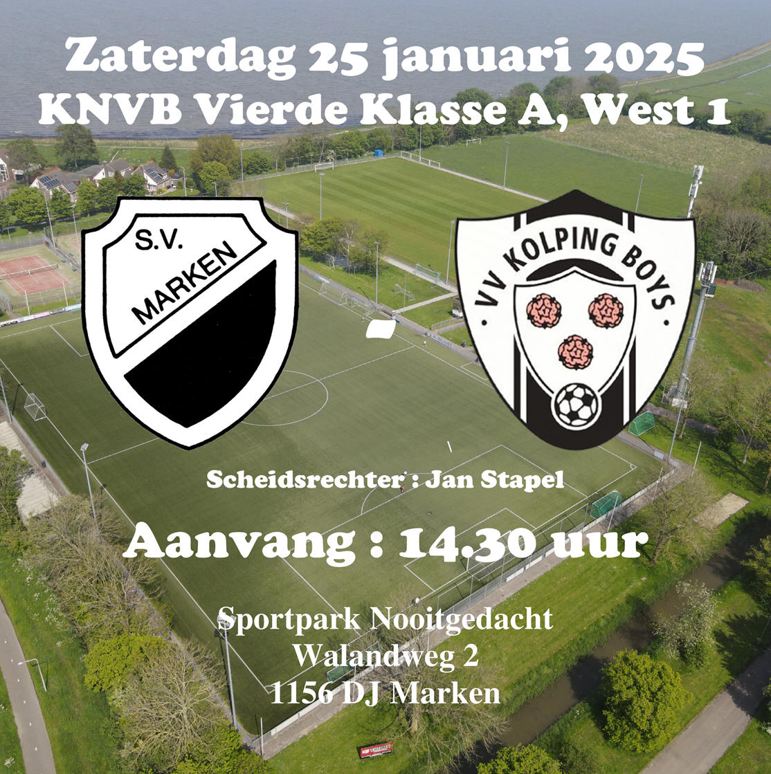 Competitiewedstrijd S.V. Marken - Kolping Boys