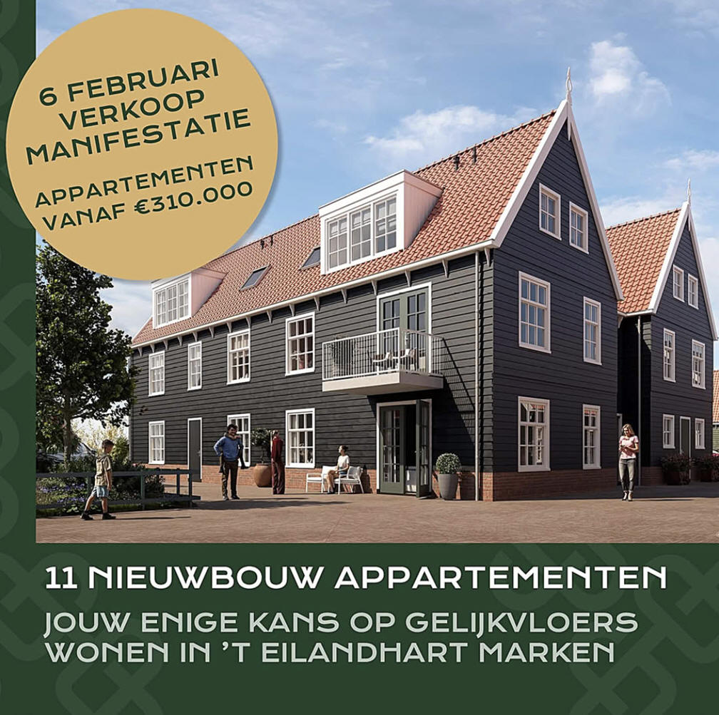 6 februari: Verkoop 11 appartementen op Zinkerwerf