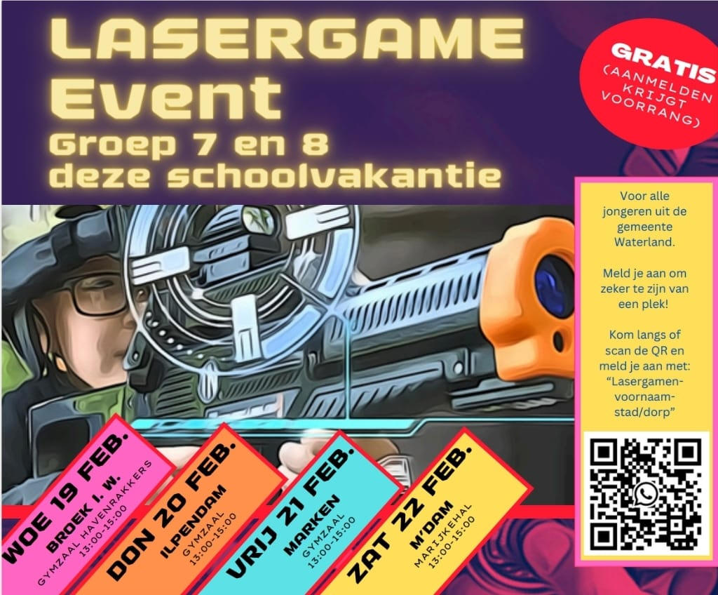 Lasergame Event voor groep 7 &amp; groep 8