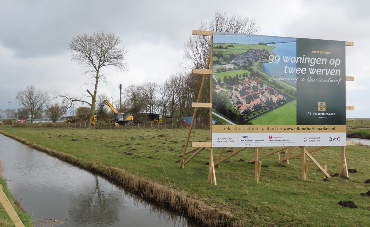 Vele bomen reeds weggehaald voor toekomstige Zinkerwerf &amp; Osselandwerf