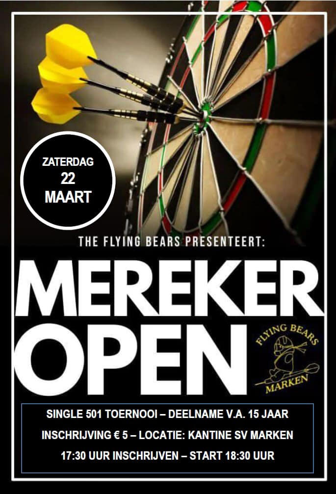 Zaterdag 22 maart 2025: Mereker Open