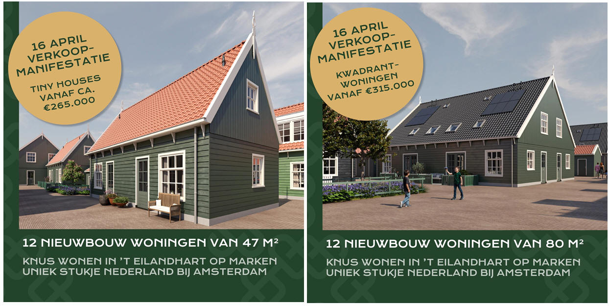 Woensdag 16 april: Verkoop 24 woningen op Zinkerwerf