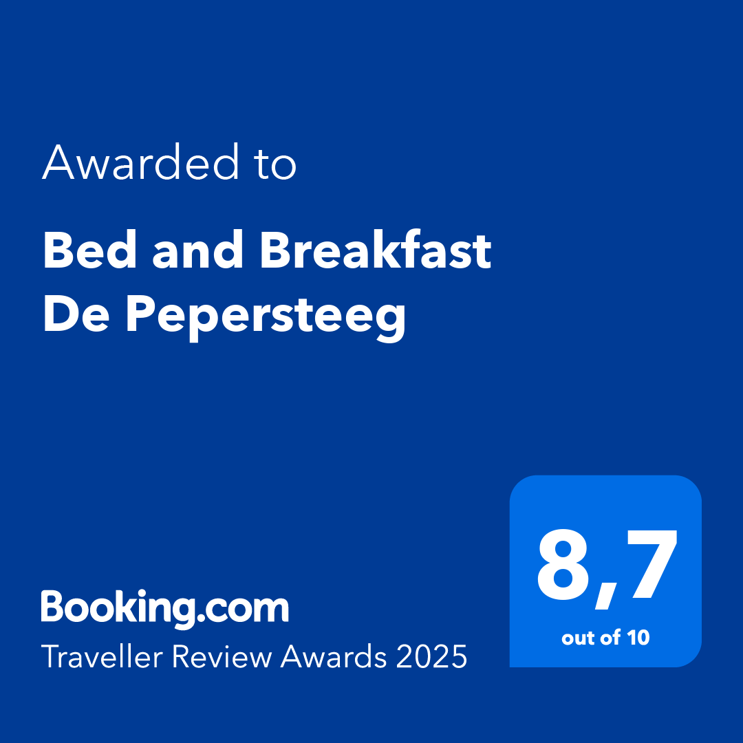 B&amp;B 'De Pepersteeg' beoordeeld met een 8,7 door Booking.com
