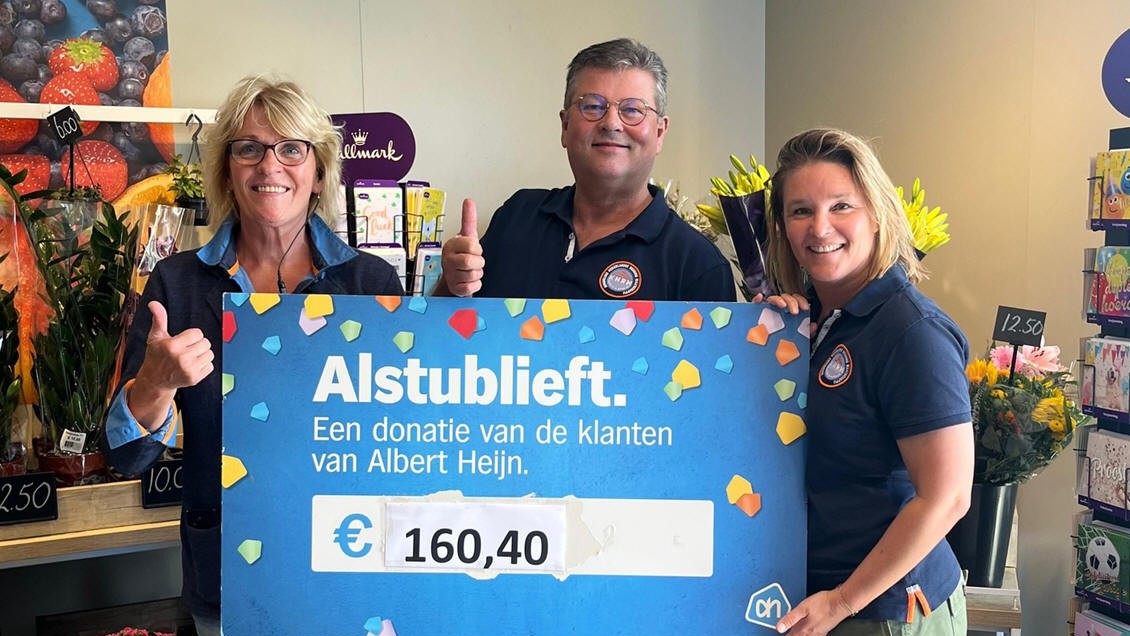 Statiegeldactie AH levert € 160,40 op voor KNRM Marken