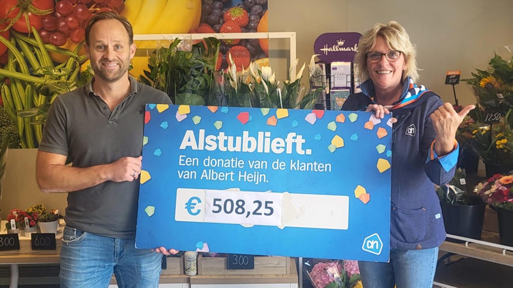 Statiegeldactie AH levert € 508,25 op voor Speeltuin Marken
