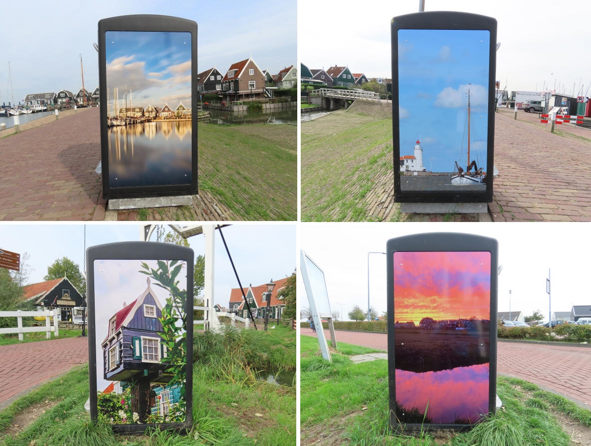 Twee Big Belly-prullenbakken op Marken voorzien van winnende foto’s
