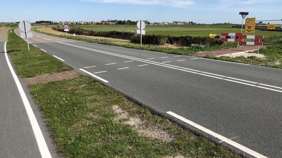 Werkzaamheden N518 bij het Kruis