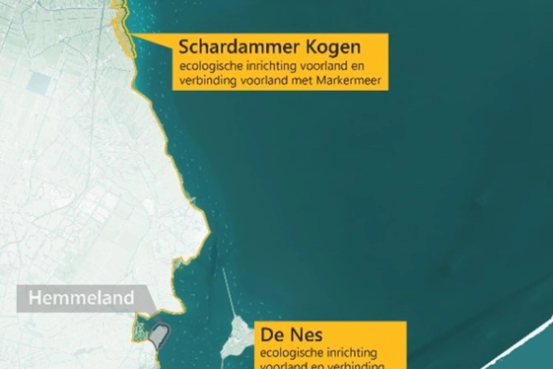 Plannen Rijkswaterstaat voor versterking van natuur langs de Noord-Hollandse Markermeerkust