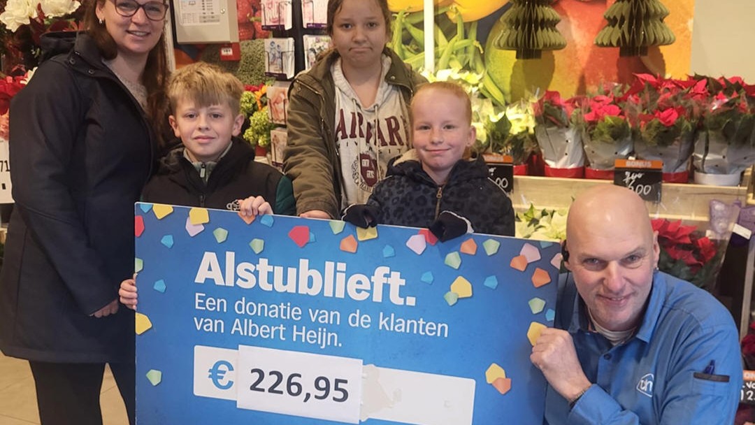 Statiegeldactie AH levert € 226,95 op voor Schooltuinen op Marken