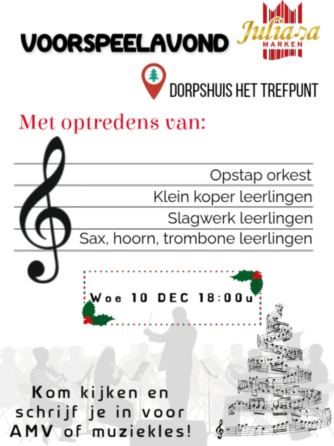 Woensdag 10 december 2025: 'Voorspeelavond'
